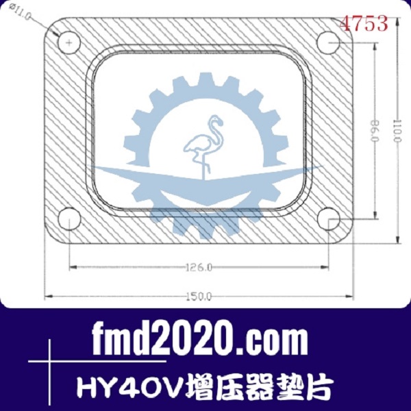 履带挖掘机配件锋芒机械供应T18A，TV94，HC5A，HY40V增压器垫片