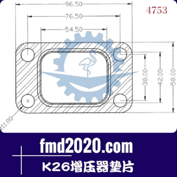 履带推土机配件锋芒机械供应TA31，K14，K24，K26增压器垫片