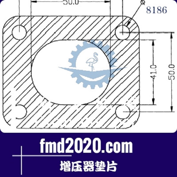 路面机械配件锋芒机械供应TBO2，K14增压器垫片(图1)