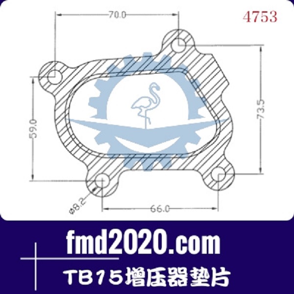 勾机配件路面机械配件锋芒机械供应TB15增压器垫片(图1)