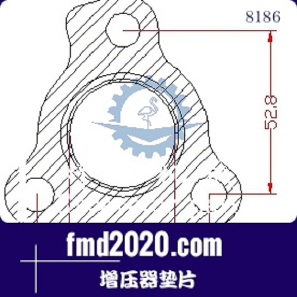 装载机配件两头忙配件锋芒机械供应TBO2增压器垫片