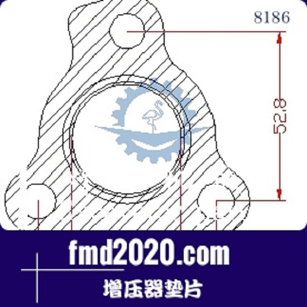 装载机配件两头忙配件锋芒机械供应TBO2增压器垫片(图1)