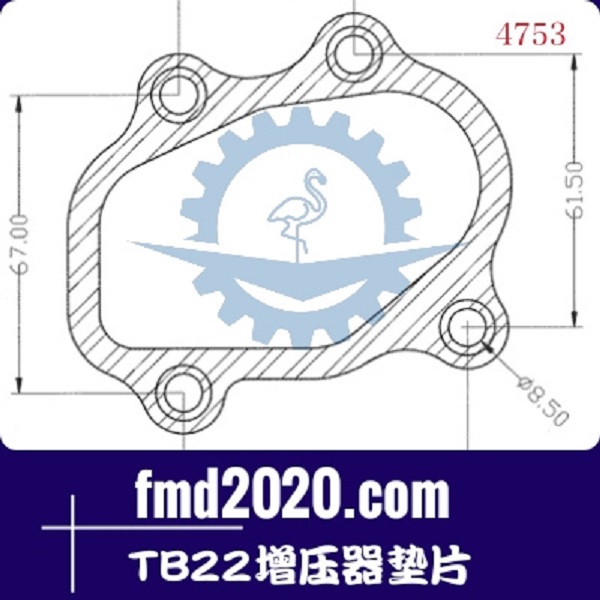 港口设备空压机配件锋芒机械供应TB22增压器垫片