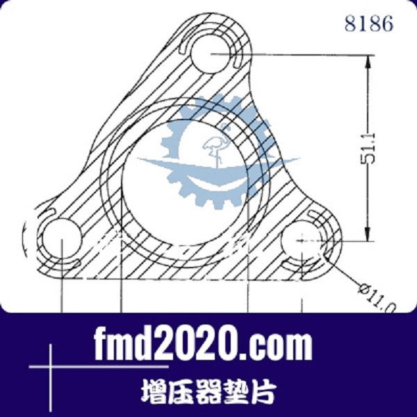 工程机械矿用车配件锋芒机械供应TBO2增压器垫片(图1)