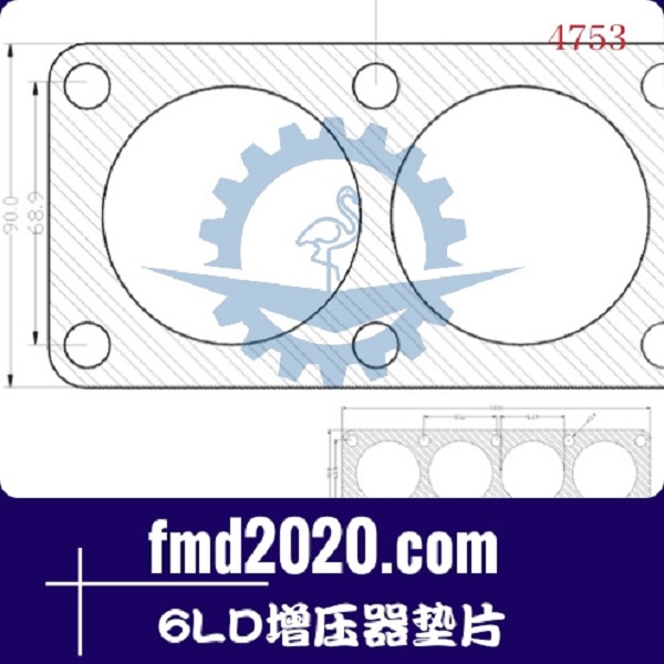 非公路卡车配件锋芒机械供应6LD增压器垫片(图1)
