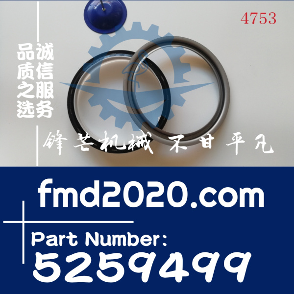 锋芒机械供应挖机配件康明斯QSB6.7曲后油封3933262，5259499(图1)