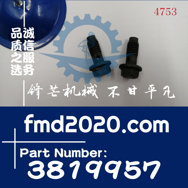 康明斯发动机QSM11机油冷却喷嘴螺丝3070393，3025479，3819957