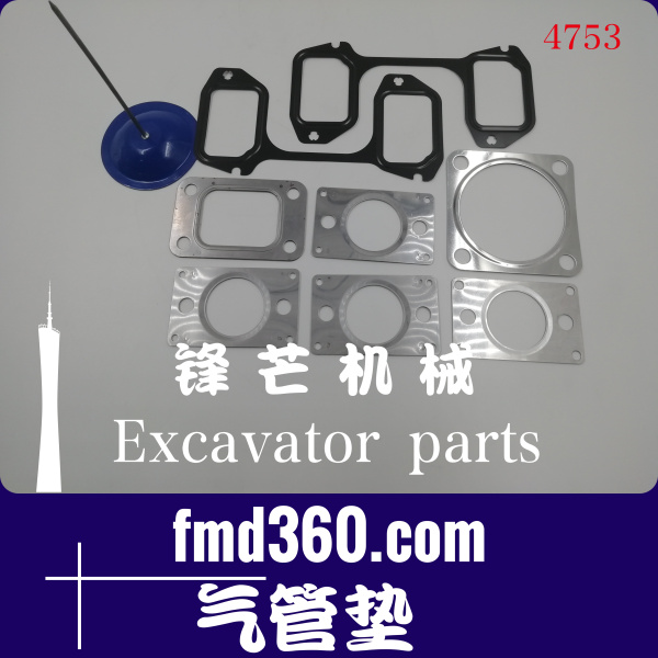 纯原装进口优质沃尔沃发动机配件D5D排气管垫进气管垫(图1)