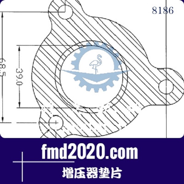 平地机零件锋芒机械供应GARRETT盖瑞特GT17V增压器垫片(图1)