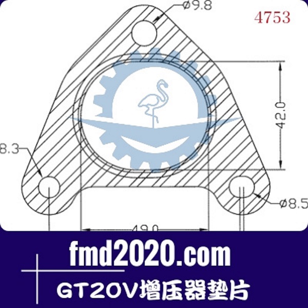 港口设备发电机组零件锋芒机械供应GT20V增压器垫片