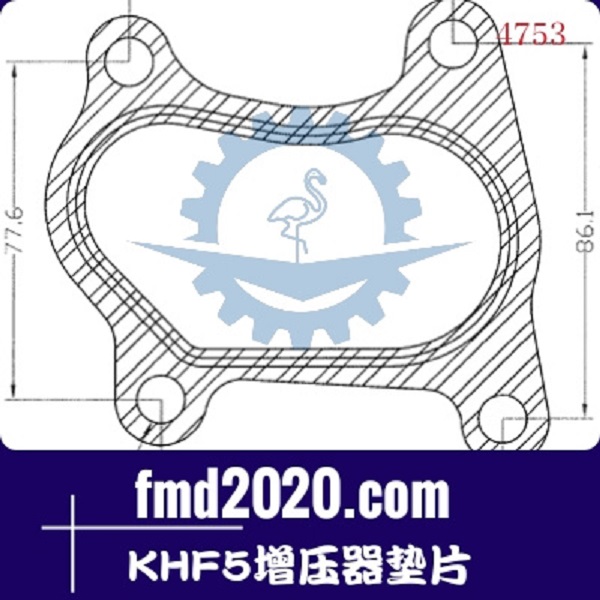 搅拌运输车配件锋芒机械供应RHF5，KHF5增压器垫片(图1)