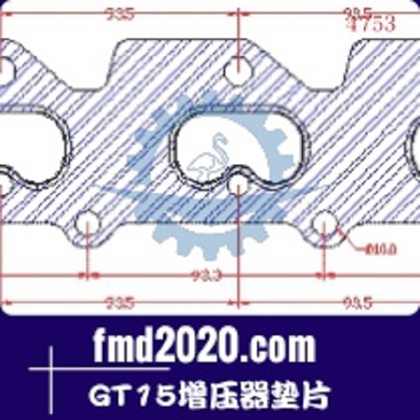 沥青摊铺机配件锋芒机械供应GARRETT盖瑞特GT15增压器垫片(图1)